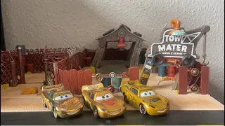 Disney Cars Mattel Factory Custom Golden McQueen