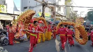 [Múa Lân Sư Rồng] Tinh Anh Đường Múa Rồng Tết 2018 - Chùa Vàng | Long Shi | Lion Dance Dragon Dance