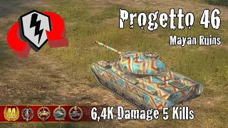 Progetto M35 mod. 46  |  6,4K Damage 5 Kills  |  WoT Blitz Replays