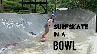 SURFSKATE : ฝึก  Surfskate ใน Bowl / Pumping / Bottom Turn / Snap