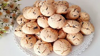 Biscotti deliziosi si sciolgono in bocca!   ricetta semplice e veloce da fare in 5 minuti😋