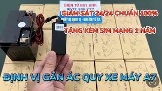 Định vị a7 có dây gắn bình ác quy xe máy giá rẻ , định vị xe máy chống trộm 24/24 chuẩn 100%