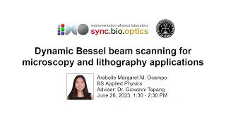 Dynamic Bessel beam scanning for microscopy and lithography applications [A.M. Ocampo]