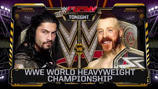 Roman Reigns Vs Sheamus Campeonato WWE - WWE Raw 14/12/2015 (En Español)