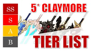 Genshin Impact 5* Weapons Tier List  - Rating all 5 Star Claymores