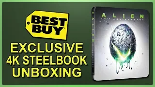 Alien Best Buy Exclusive 40th Anniversary 4K+2D Blu-ray SteelBook Unboxing