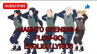 NARUTO 4TH OPENING FLOW-GO ENGLISH SUB/DUB