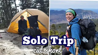 Attempting a Solo White Mountain Backpacking Trip | Franconia Ridge, New Hampshire