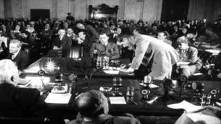 Bennett E. Myers testifies before Senate War Investigating Subcommittee ,1947 in ...HD Stock Footage