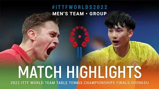 Highlights | Filip Zeljko (CRO) vs Huang Yan-Cheng (TPE) | MT Grps | #ITTFWorlds2022