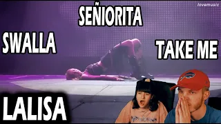 REACTION TO LISA DANCING TO SWALLA + TAKE ME + SEÑORITA (COUPLE REACTION!)