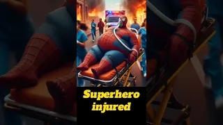 Fat superhero injured 💥 Avengers vs DC All Marvel Characters #avengers #shorts #marvel #viral #ai