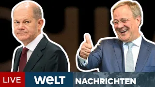 BUNDESTAGSWAHL 2021: Der Vorsprung schmilzt! Jetzt muss Scholz vor Laschet zittern | WELT Newsstream