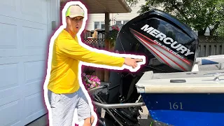 OIL CHANGE ON A 90 HP MERCURY OUTBOARD 4 STROKE EASY HOW TO ( MUST WATCH )