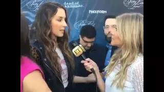 Troian explaining why she called Marlene crying after a scene with Keegan