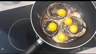 Ciuperci umplute cu ouă, un deliciu /Mushrooms stuffed with eggs, a delight