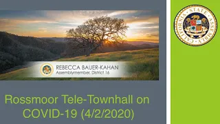 Virtual Townhall with Rossmoor Residents (4/2/20)