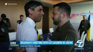 Ukraine's Zelenskyy arrives in Japan for G7 summit as world leaders sanction Russia