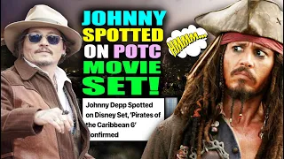 Johnny Depp spotted on Pirates of the Caribbean movie set!? Hmmmm...