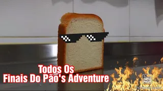 Todos Os Finais Do Pão's Adventure 🍞 ( Meme do Pão caindo. )