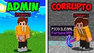 Me PASÉ por ADMIN CORRUPTO en el SERVER de mi AMIGO en MINECRAFT