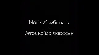 Мәлік Жамбылұлы- Аягөз қайда барасың (Караоке, Текст)