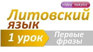 Литовский язык | 1 урок | Первые фразы. Ежедневные предложения на литовском языке