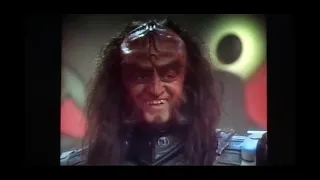 Toral, son of Duras, interrupts Gowron's instillation as Chancellor. TNG S4 E26.