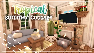 No Gamepass Tropical Summer Cottage Speedbuild and Tour - iTapixca Builds