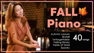 Jazzish 3 Hours Live Piano – FALL Music Background by Sangah Noona