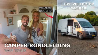 VAN TOUR | Luxery self-built campervan with full kitchen and full shower