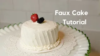 How to make a faux cake | DIY prop food #fauxfoods #fakefood