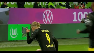 Erling Haaland scoring for his biggest fan