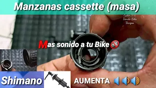 cómo aumentar el sonido de tus manzanas (cassette / masa) #shimano