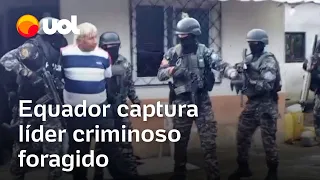 Equador captura líder criminoso foragido que ameaçou procuradora-geral