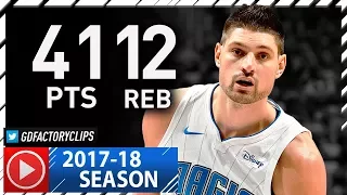 Nikola Vucevic Full Highlights vs Nets (2017.10.20) - 41 Pts, 12 Reb