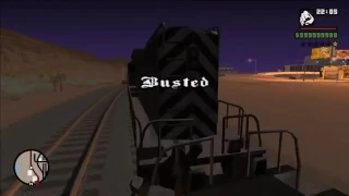 gta sa train busted