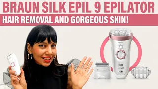 BRAUN EPILATOR (SILK EPIL 9)| EASY HAIR REMOVAL AT HOME|REVIEW #braun #epilator #productreview