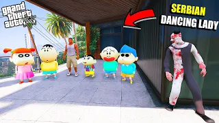 Franklin Playing Chupan Chupai With Shinchan & Friends vs Serbian Dancing Lady GTA 5 ! Amaan Ansari