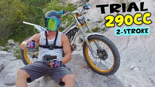 Trial Bike Instead Of Sh*t Moped Tomos - 2 Stroke Trial Ride Compilation #2