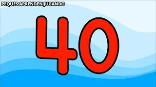Los números del  0 al 40  Aprender a contar hasta el 40 para niños  Video de Peques Aprenden Jugando