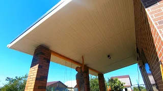 Beautiful PVC Сeiling Filing with Soffits / With your own hands