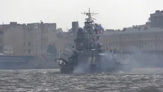 Репетиция военно морского парада 22 июля 2018 в СПб  Часть 3