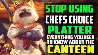 ✔️ STOP Using Chef's Choice Platter! BEST CUSTOM CANTEEN PLATTERS + FOOD SKILLS Monster Hunter World