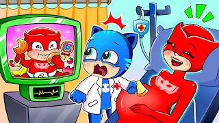 What Happened?! Baby Owlette in The Womb!! - Catboy's Life Story - PJ MASKS 2D Animation