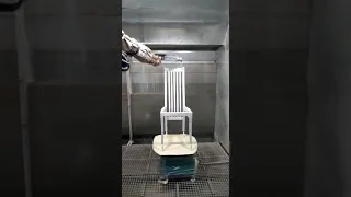 Покраска стульев роботом манипулятором Fanuc часть 1