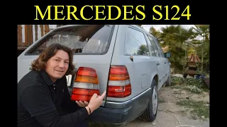 Mercedes W124 ranchera - Cómo quitar, cambiar, desmontar el faro trasero tutorial