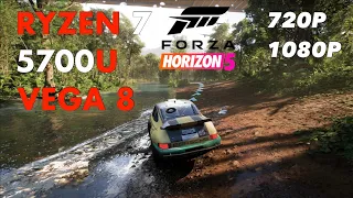 Ryzen 7 5700U Forza Horizon 5 With No Graphics Card | 720P - 1080P