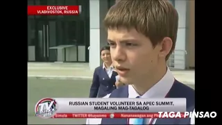 Andrey Khanov Russian boy  na Nagsasalita ng Tagalog