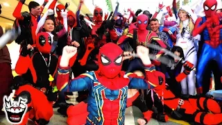 Spider-Man: SPIDER-VERSE Flash Mobs & Pranks at Comic Con IRL | Epic Compilation!!